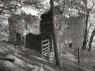 A large ruined farm house in Blaen-y-Cwm,...