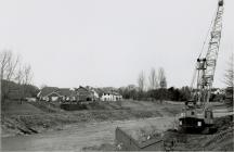 Preparing the land for the new Cambrian Bridge,...