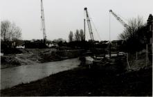 Construction of Cambrian Bridge, Newtown, 1992