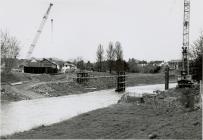 Construction of Cambrian Bridge, Newtown, 1992