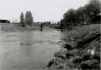 Construction of Cambrian Bridge, Newtown, 1992