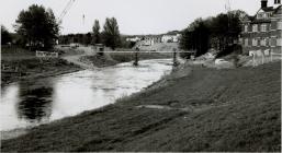 Construction of Cambrian Bridge, Newtown, 1992