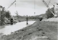 Construction of Cambrian Bridge, Newtown, 1992