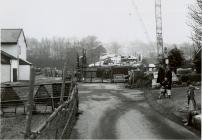 Construction of Cambrian Bridge, Newtown, 1992