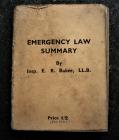 Wartime Emergency Law book 