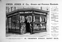 Owen Jones & Co. Provision Merchants.