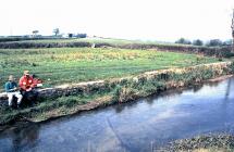 Old swimming pool, river Thaw, Cowbridge 1970s 