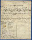 Cowbridge railway staff - letter of denial 1911 