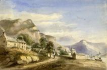 Mumbles, Swansea 1837 - watercolour 