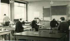 Cowbridge Grammar School biology lab. ca 1956 