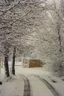 Cowbridge Athletic Club entrance in snow 1991 