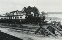 Train at Cowbridge station 1957 