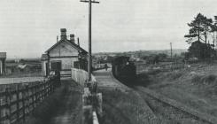 Cowbridge station 1949 and footpath to Aberthin...