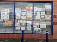 Rainbows in Windows, B&M, Pwllheli, COIVD...