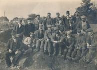 Black and white photograph of Caerwent diggers
