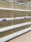 Empty Shop Shelves at Tesco, Broughton, Pre...