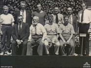 1940s group photo, taken in Tatura Camp, Australia