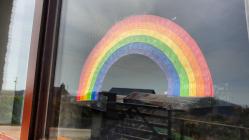 Rainbows in windows