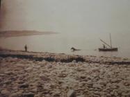 Gileston beach, nr Cowbridge - horse drawn boat