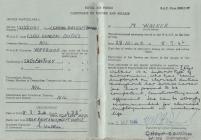Mary Griffiths, nee Walker (1924-). Certificate...