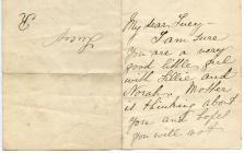 Letter sent to Lucy Hannah White by her mother,...