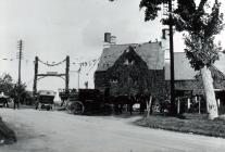 White Hart Inn, Llangybi, early 1900