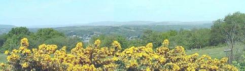 Looking north-west, towards the Black Mountain ...