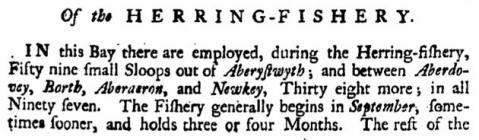 The Herring Fishery (Employment) in Aberystwyth...