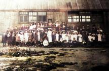 Llangybi School Outing pre First World War -...