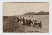 Postcard of Ferryside Cocklers, 1904