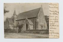 Postcard of Ferryside Church...