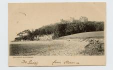 Postcard of The Castle, Llanstephan, 1903