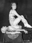 Wilfred Smith on a bed of nails, audition at...