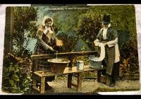 Postcard from 1910 of Welsh Ladies Doing the...
