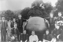 'Pushball' yn Llanandras, Powys 1910