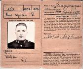 Post World War 2 era Identity Card 