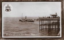 Steamer leaving Rhyl Pier 1912