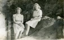 Land Army women in Borth, 1945