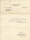 US re-entry permission slip, March 22 1933