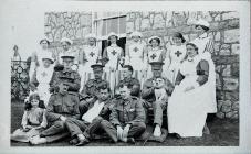 Nurses and Soldiers at Tusker House, Ogmore