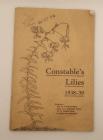 Clawr Blaen Constable's Lilies Booklet...