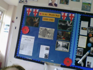 Second World War Display at  Ysgol Gynradd...