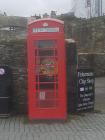 Telephone call-box on quayside, Conwy