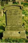 Photograph of the headstone of Mary Philpin,...