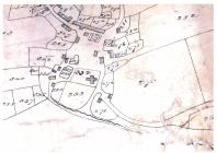 Copy of Tithe Map of part Llangwm village