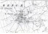 Map showing St Florence Penally Pembrokeshire