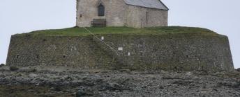 Retaining Wall for Church of St. Cwyfan, Anglesey