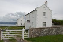 Enclosure walls at former pilots' cottages...