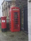 Telephone call box outside NatWest Bank, Conwy