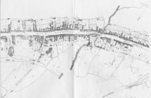 Tithe map 1843 of High Street, Cowbridge